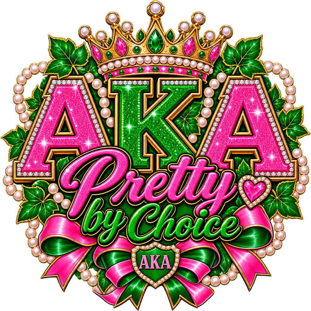 AKA Custom Bling T-Shirts | We Are One & Pretty by Choice